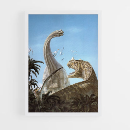 Poster di dinosauri giganti