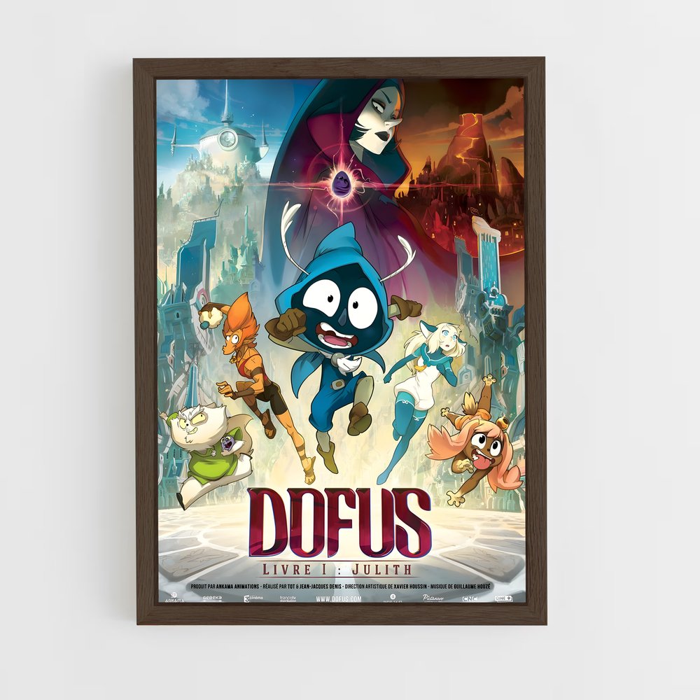 dofus-10 cadre Bois foncé