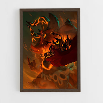 dofus-11 cadre Bois foncé