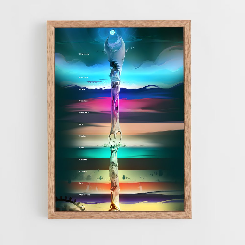 dofus-13 cadre Bois clair