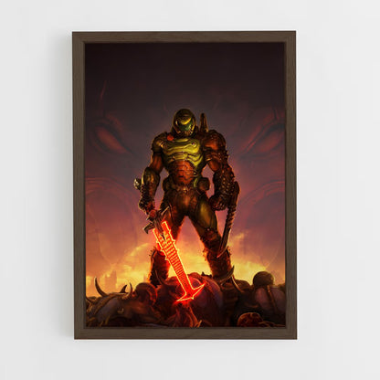 doom-2 cadre Bois foncé