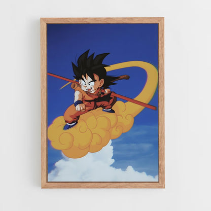 dragon-ball-13 cadre Bois clair