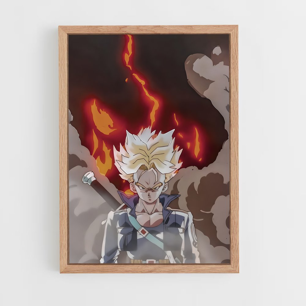 dragon-ball-26 cadre Bois clair
