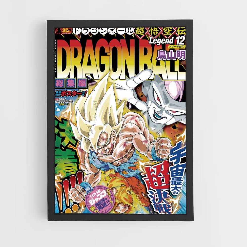 Poster Goku Super Saiyan contro Freezer