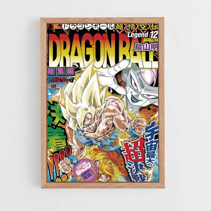 Poster Goku Super Saiyan contro Freezer