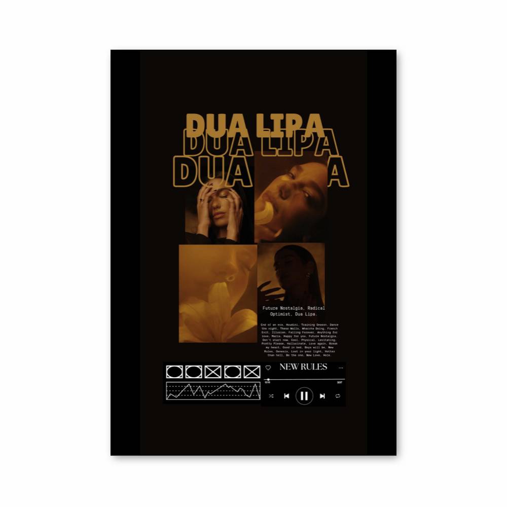 Poster Dua Lipa Sombre