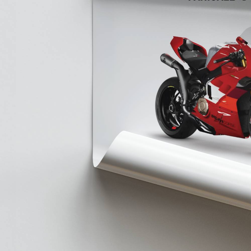 Poster Ducati Panigale V4R Scheda