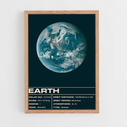 earth-1 cadre Bois clair