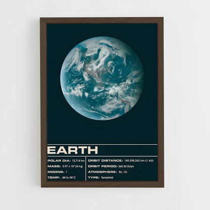 earth-1 cadre Bois foncé
