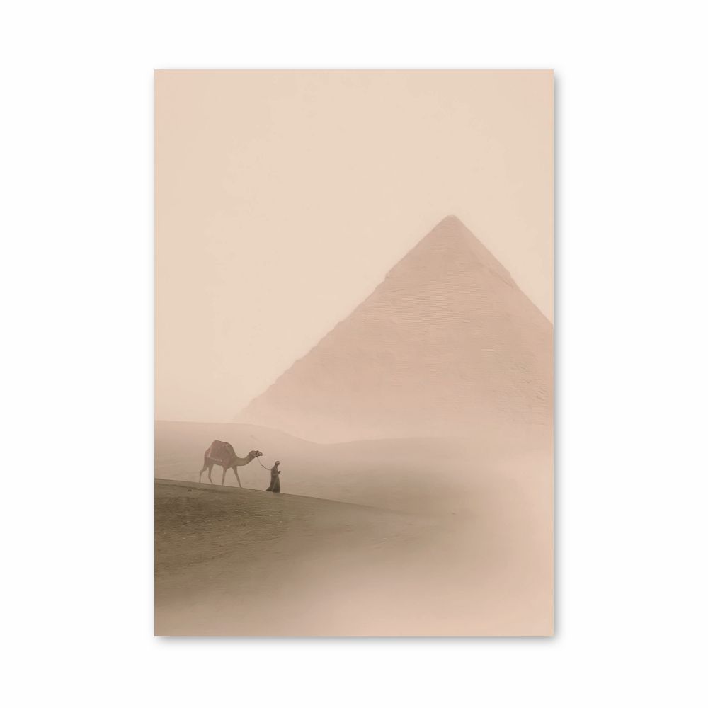 Poster della piramide del deserto