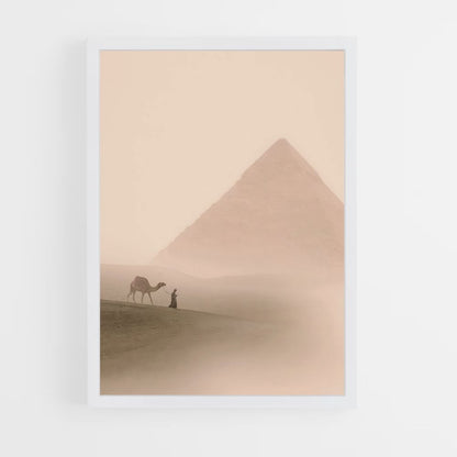 Poster della piramide del deserto