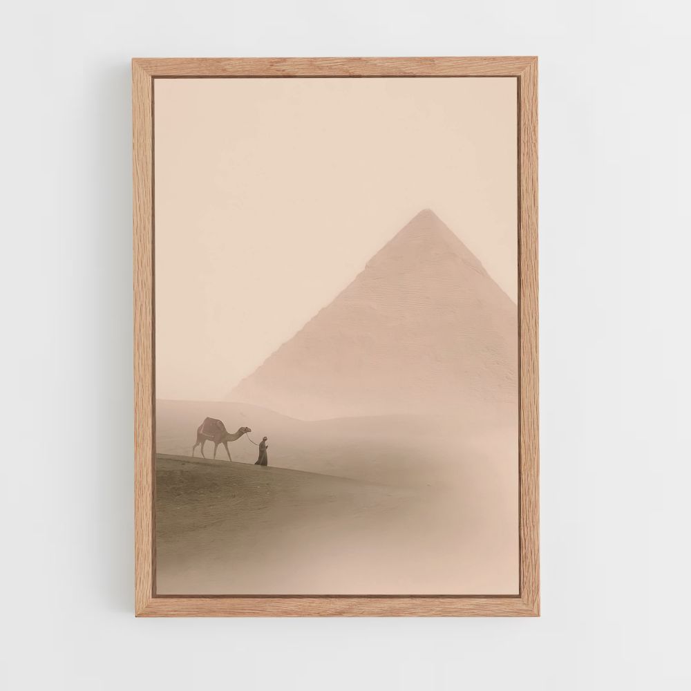 Poster della piramide del deserto