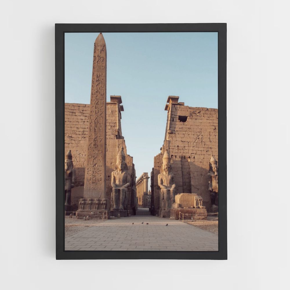 Poster delle rovine dell'Egitto