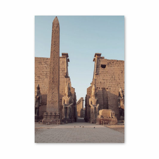 Poster delle rovine dell'Egitto