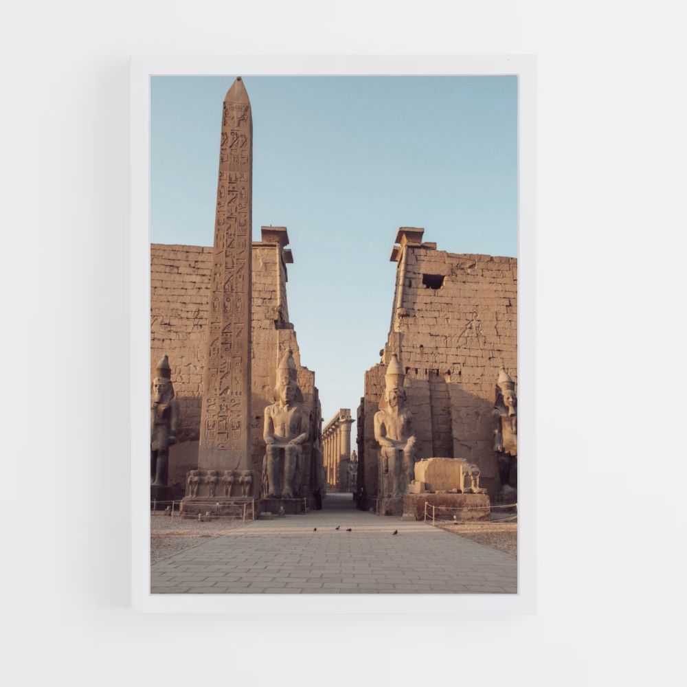 Poster delle rovine dell'Egitto