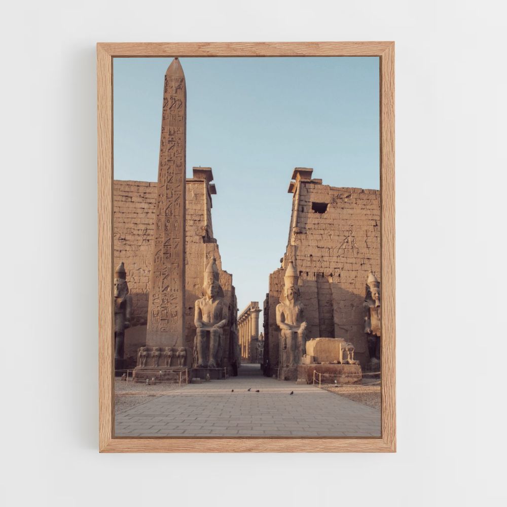 Poster delle rovine dell'Egitto