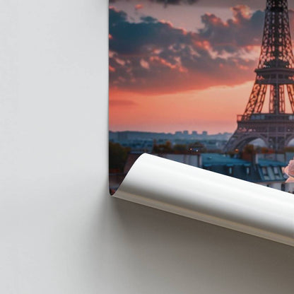 Poster romantico della Torre Eiffel