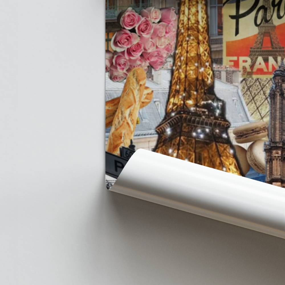 Poster Collage della Torre Eiffel