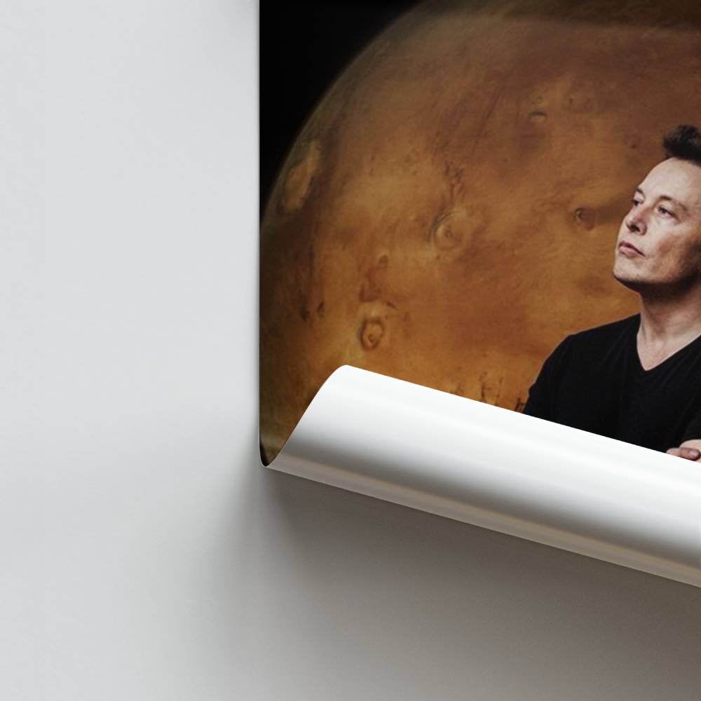 Poster Elon Musk marzo