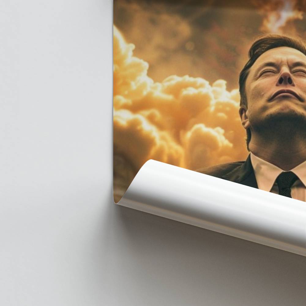 Poster Elon Musk Razzo