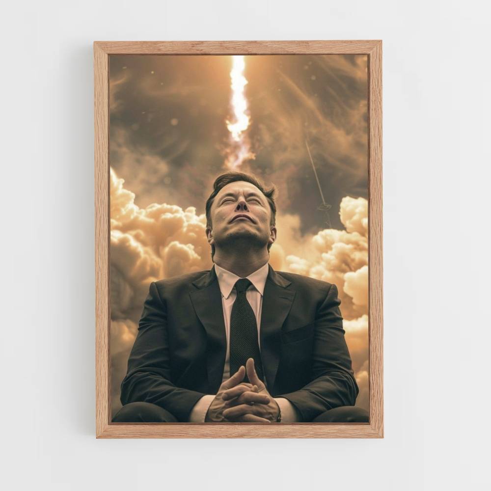 Poster Elon Musk Razzo