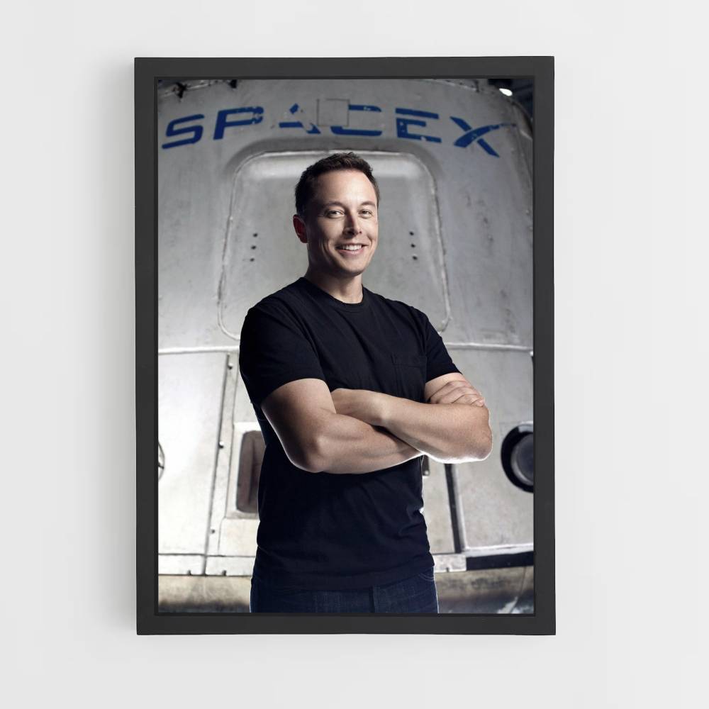 Poster Spazio X Elon Musk