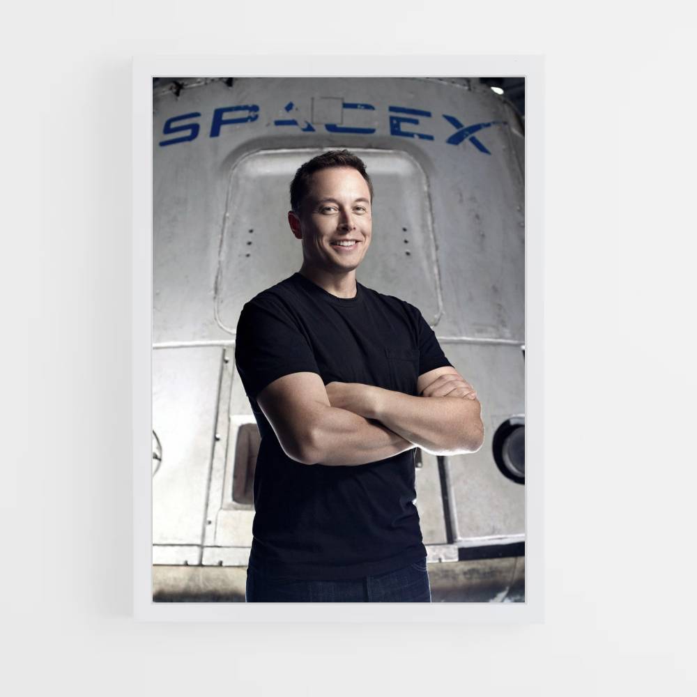 Poster Spazio X Elon Musk