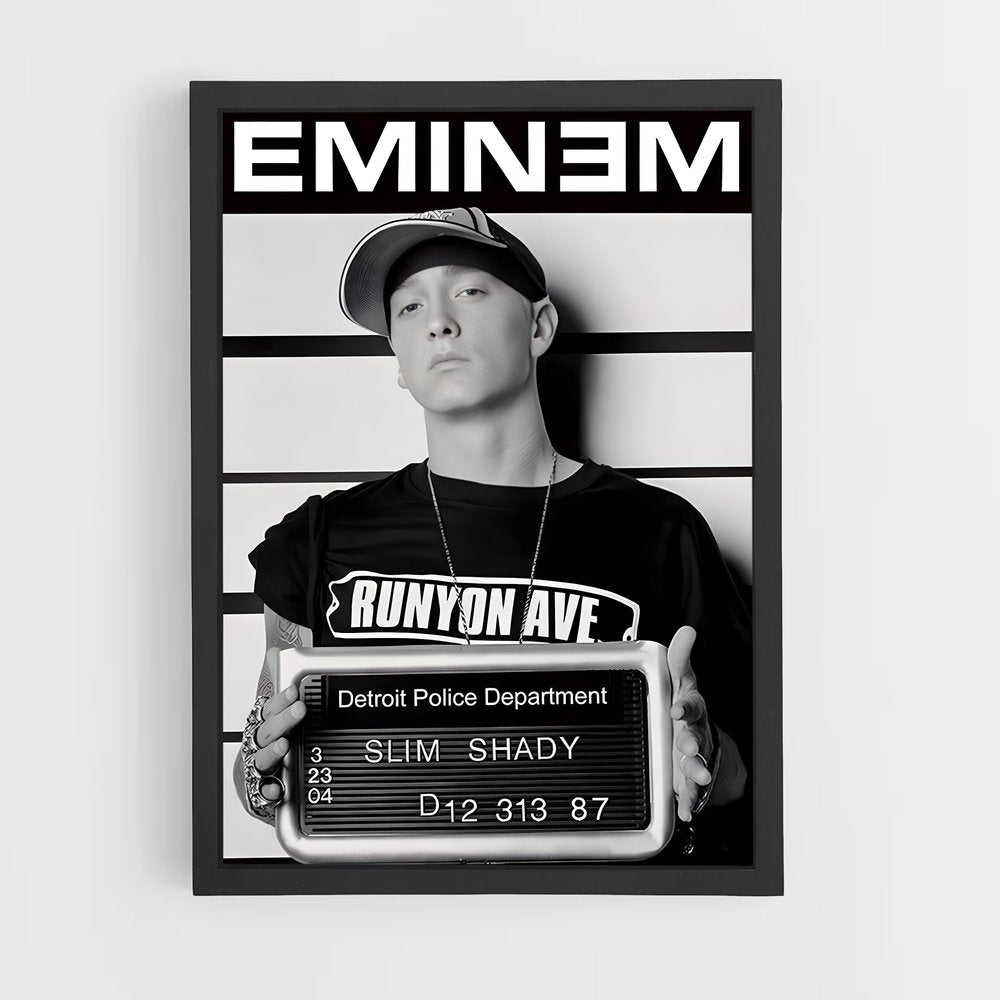 eminem-5 cadre Noir