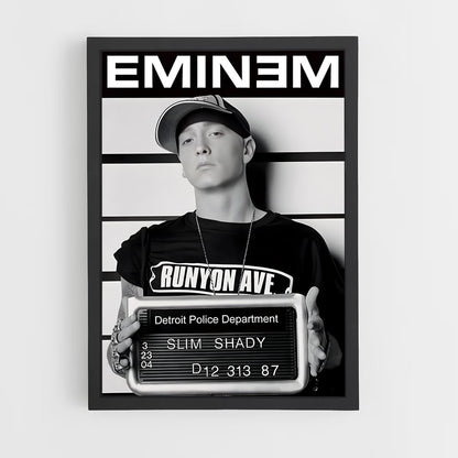 eminem-5 cadre Noir