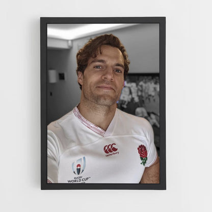 Poster Henry Cavill Inghilterra Rugby