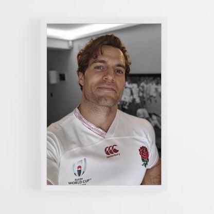 Poster Henry Cavill Inghilterra Rugby