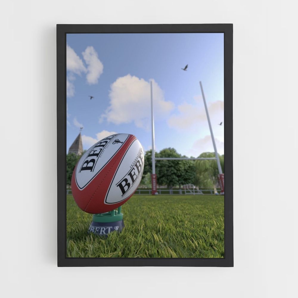 Poster del pallone da rugby inglese