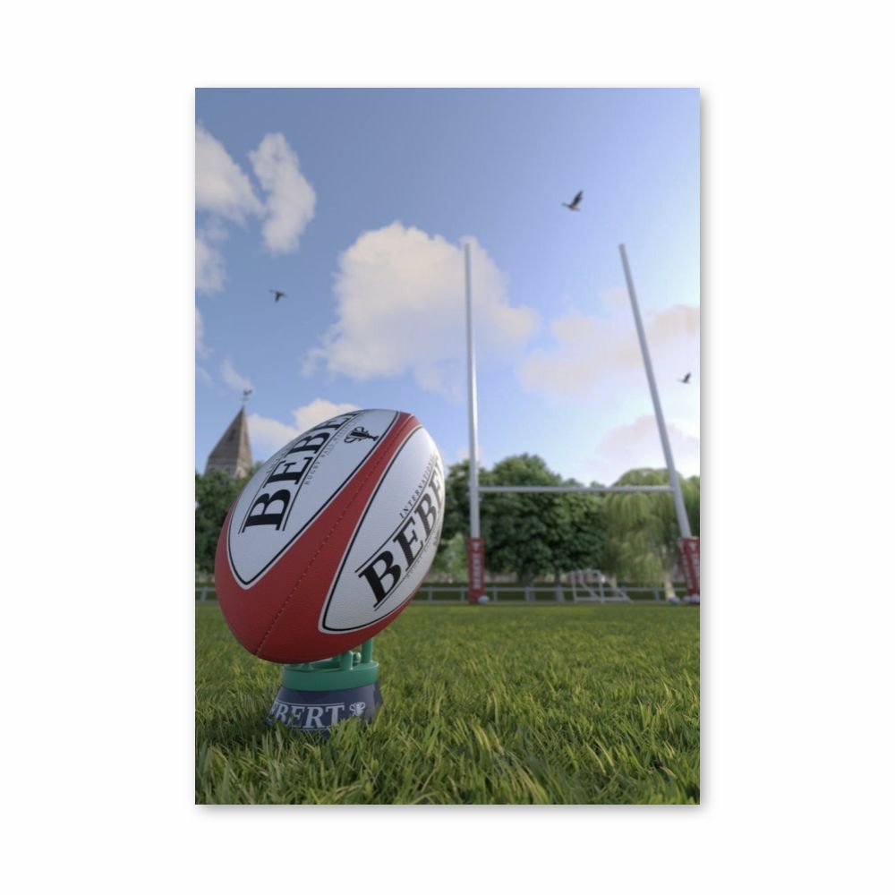 Poster del pallone da rugby inglese