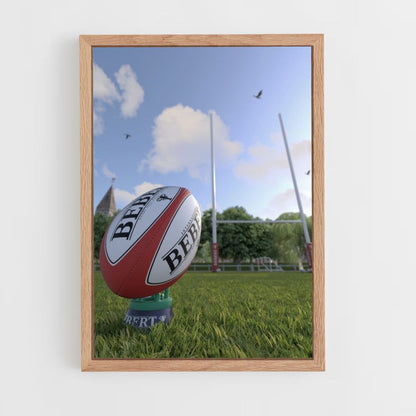 Poster del pallone da rugby inglese