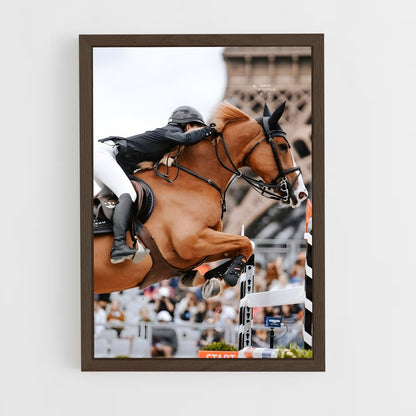 equitation-10 cadre Bois foncé