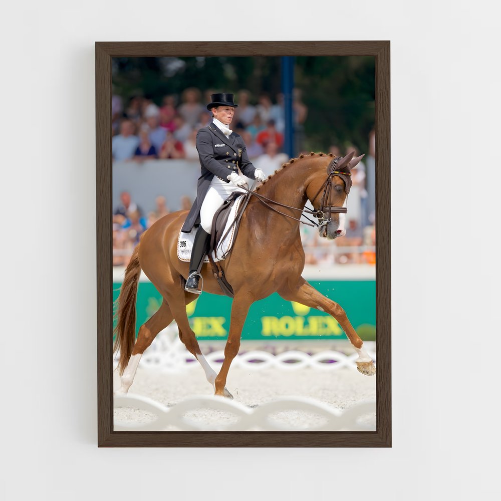 equitation-17 cadre Bois foncé