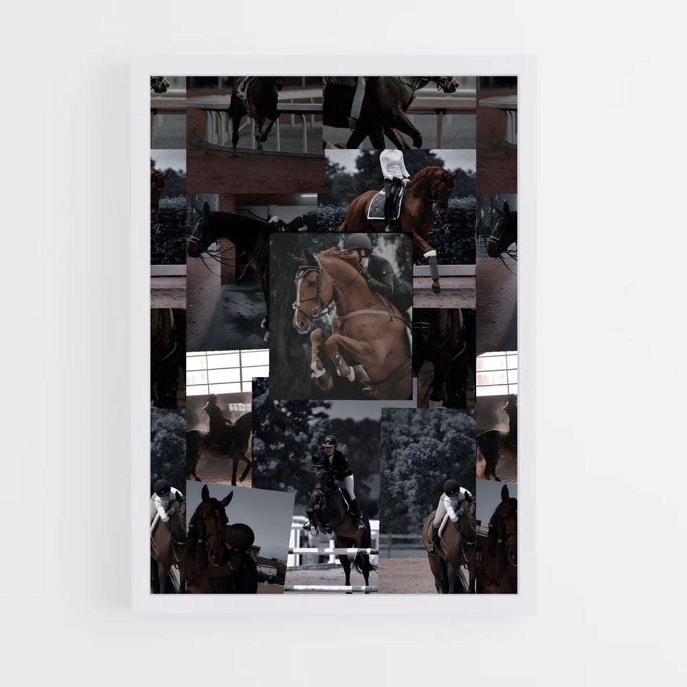 equitation-2 cadre Blanc