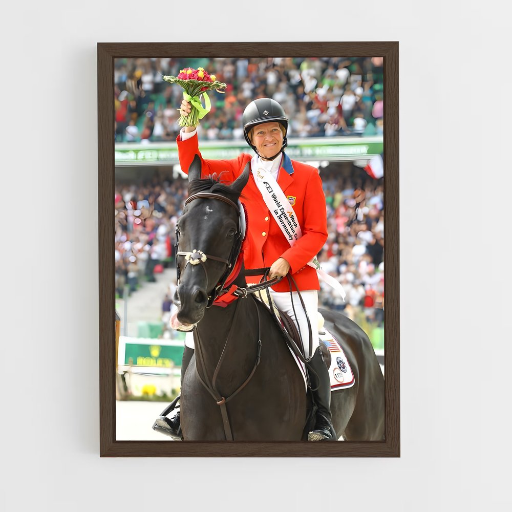 equitation-20 cadre Bois foncé