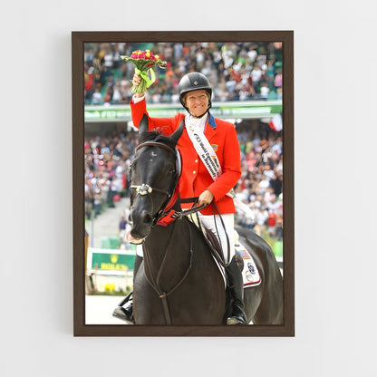 equitation-20 cadre Bois foncé