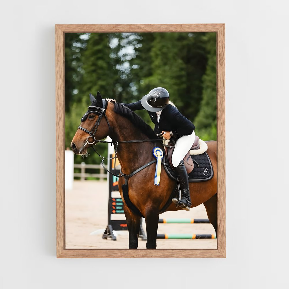 equitation-8 cadre Bois clair