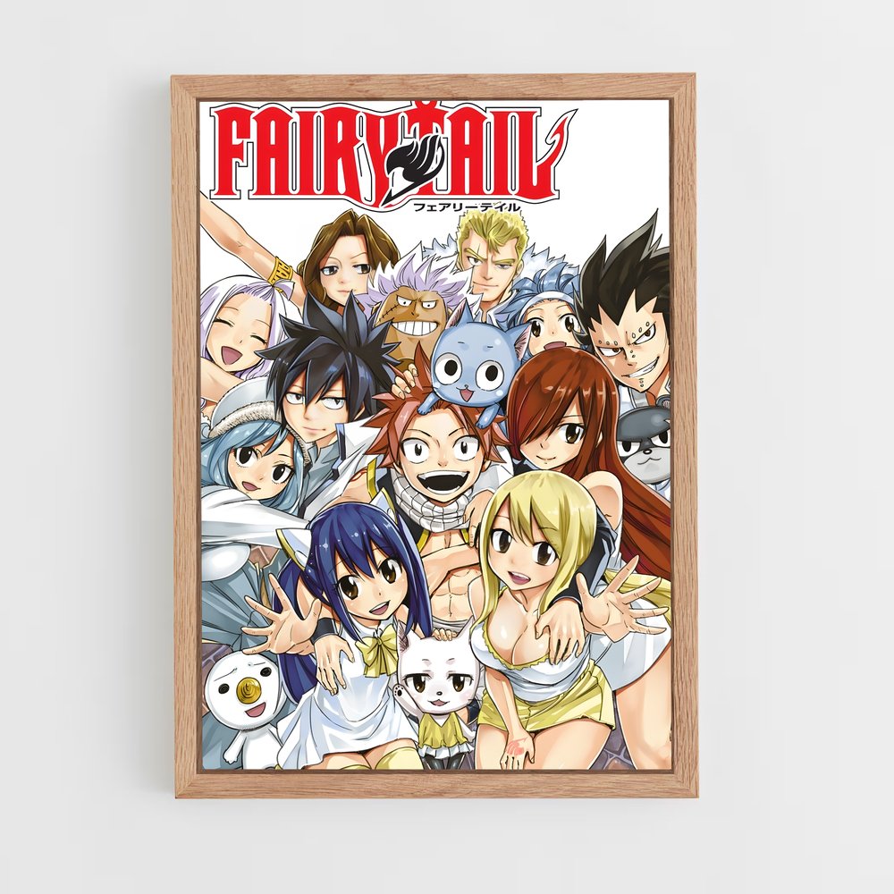 fairy-tail-2 cadre Bois clair