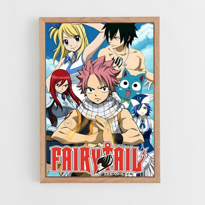 fairy-tail-3 cadre Bois clair