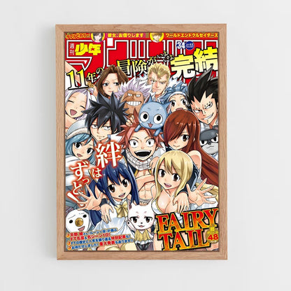 fairy-tail-4 cadre Bois clair