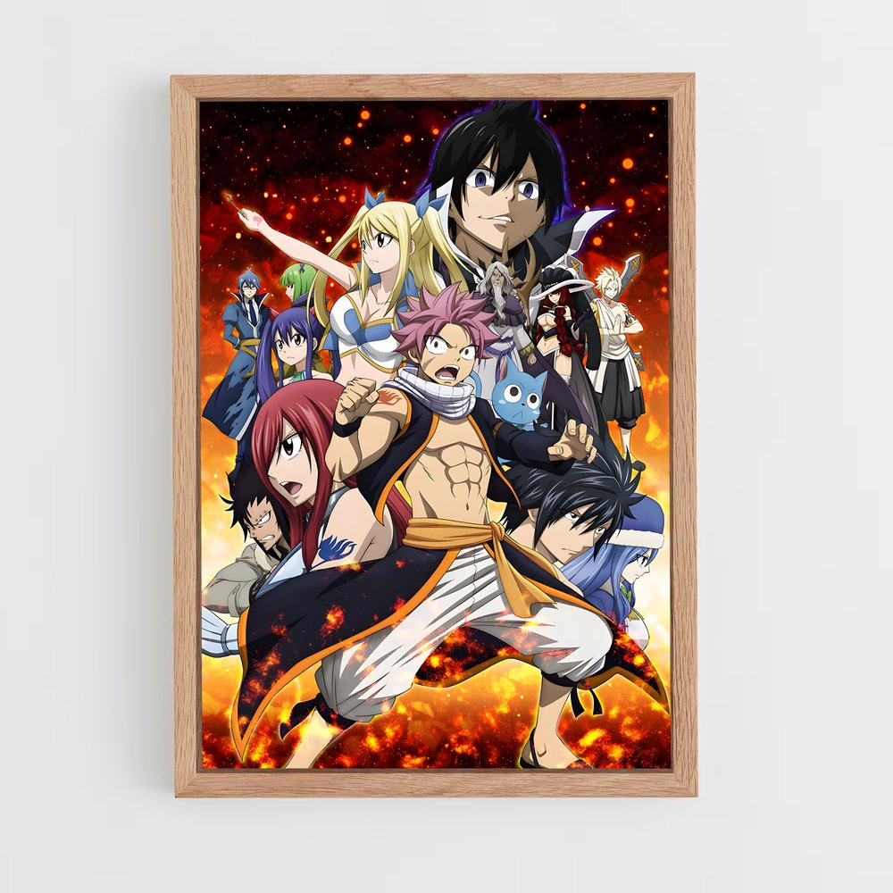 fairy-tail-7 cadre Bois clair