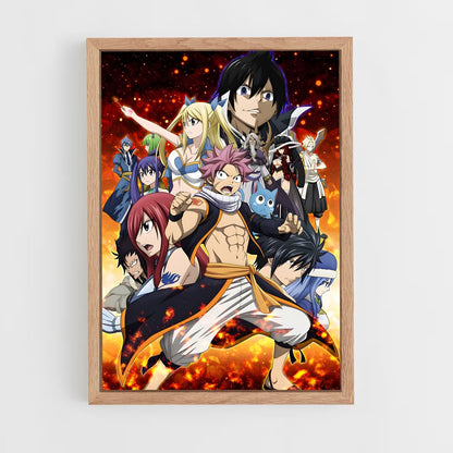 fairy-tail-7 cadre Bois clair