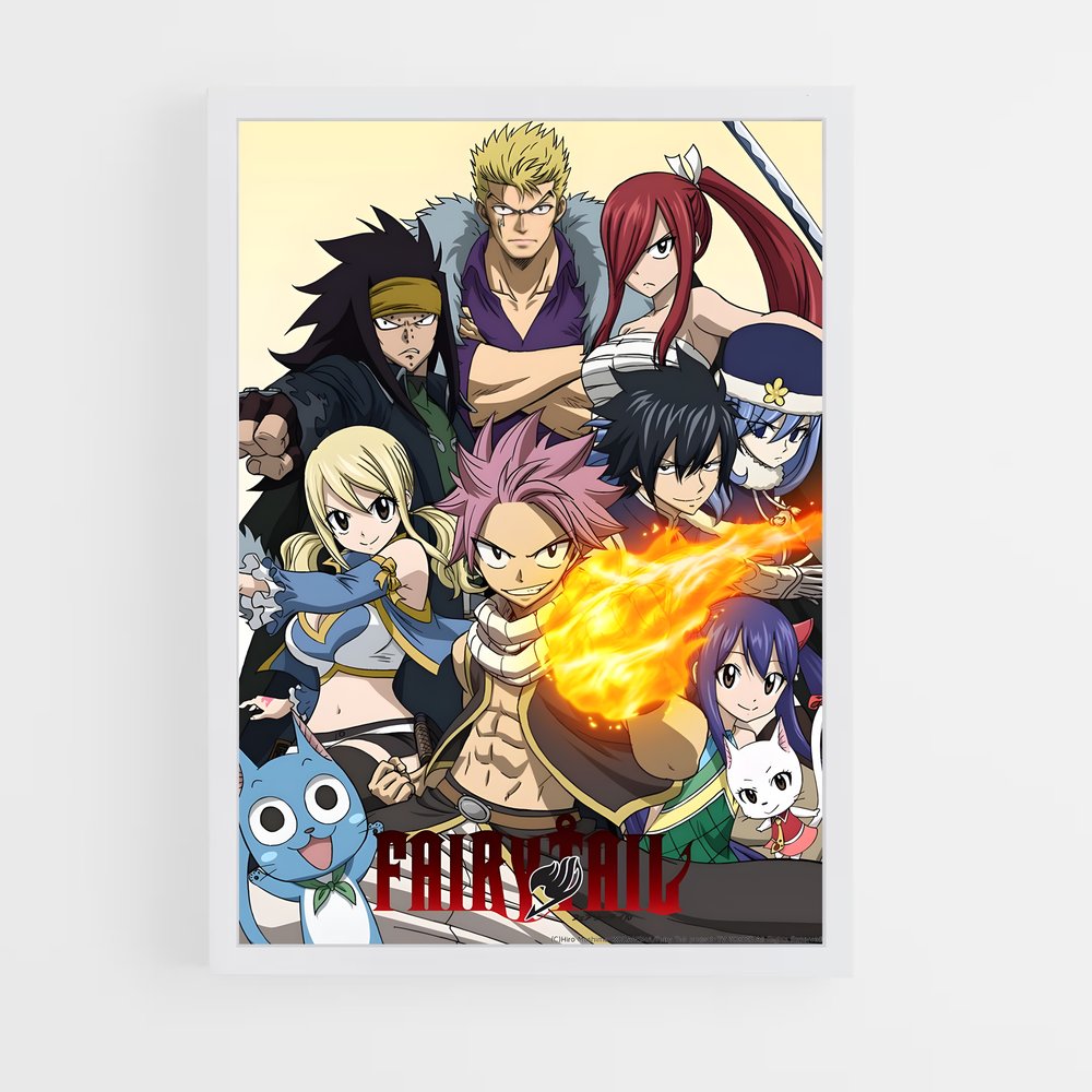 fairy-tail-8 cadre Blanc