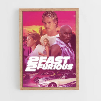 Poster 2 Fast 2 Furious Synthwave