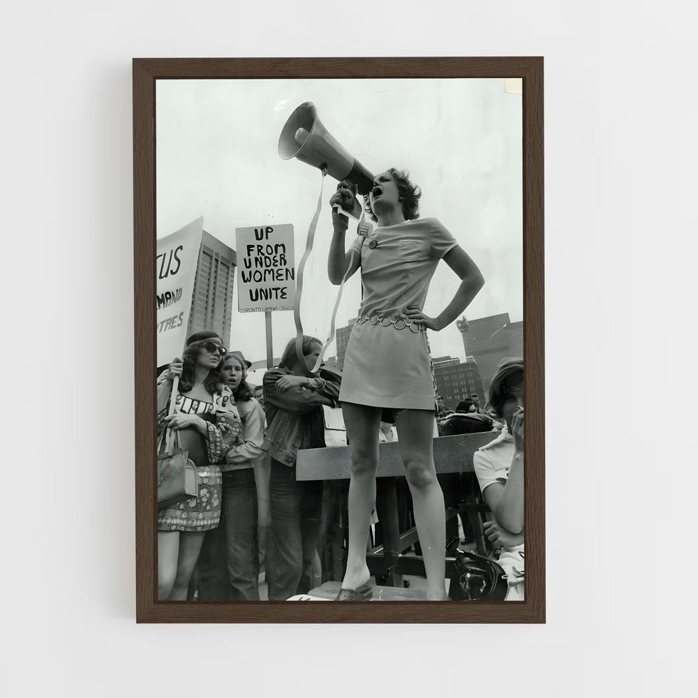 feminist-1 cadre Bois foncé
