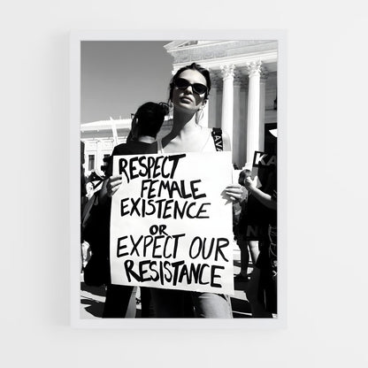 feminist-16 cadre Blanc
