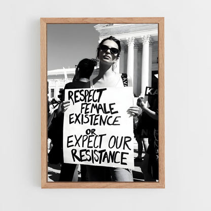 feminist-16 cadre Bois clair